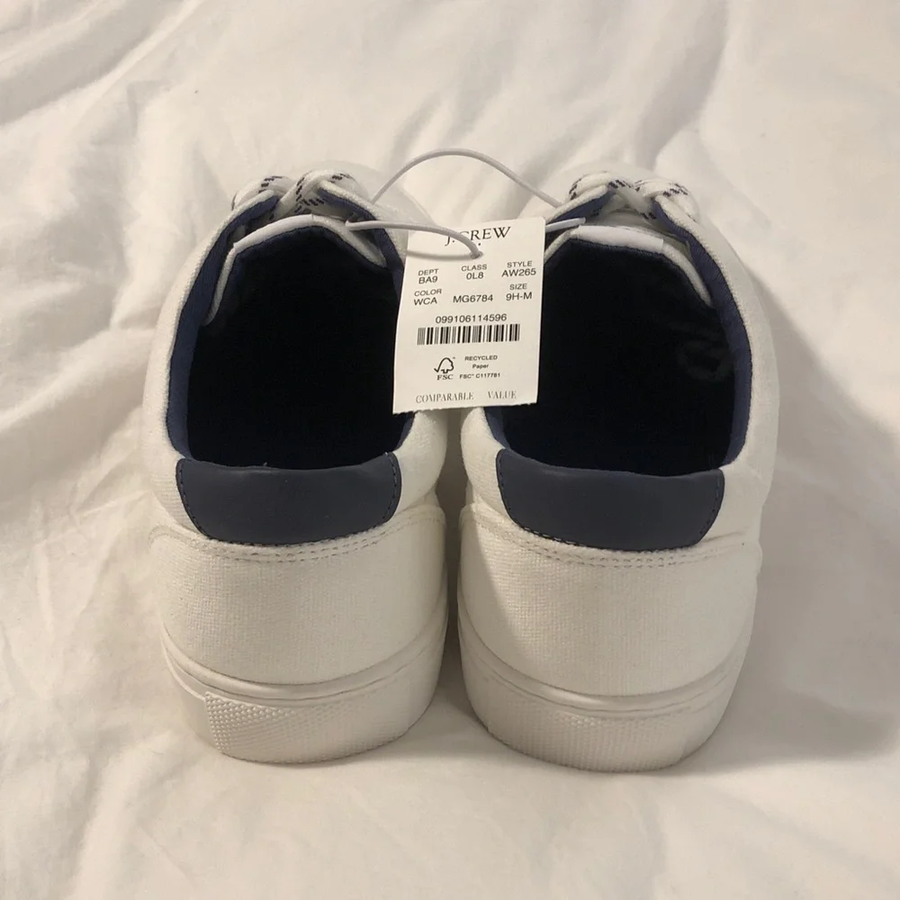 NEW with tags J Crew Men's Canvas Sneakers